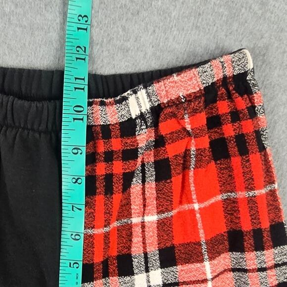 Revolution Pants Youth/Juniors Size Large Black Red Plaid Joggers Hip Hop - Picture 8 of 11